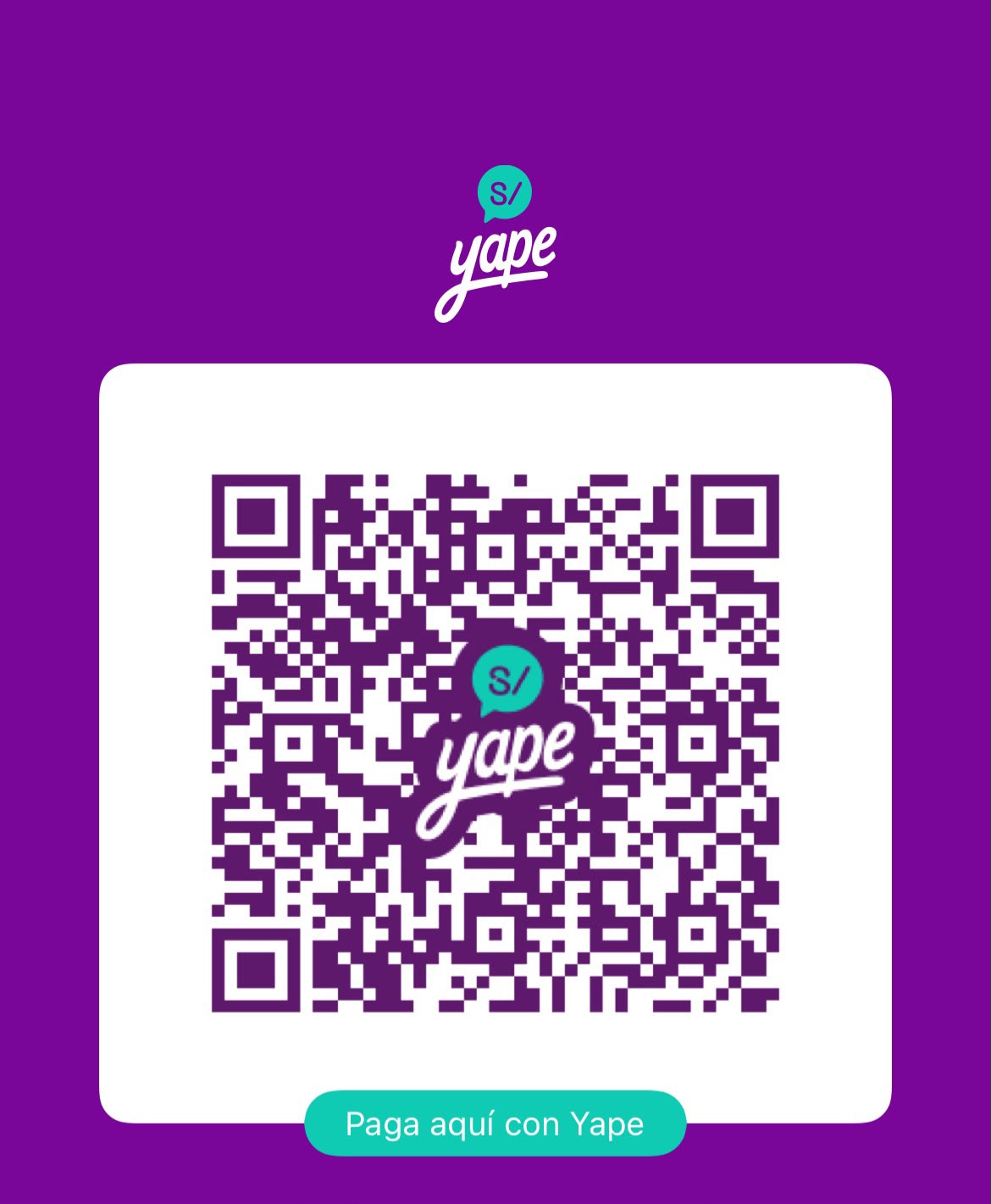 Otro QR de Yape